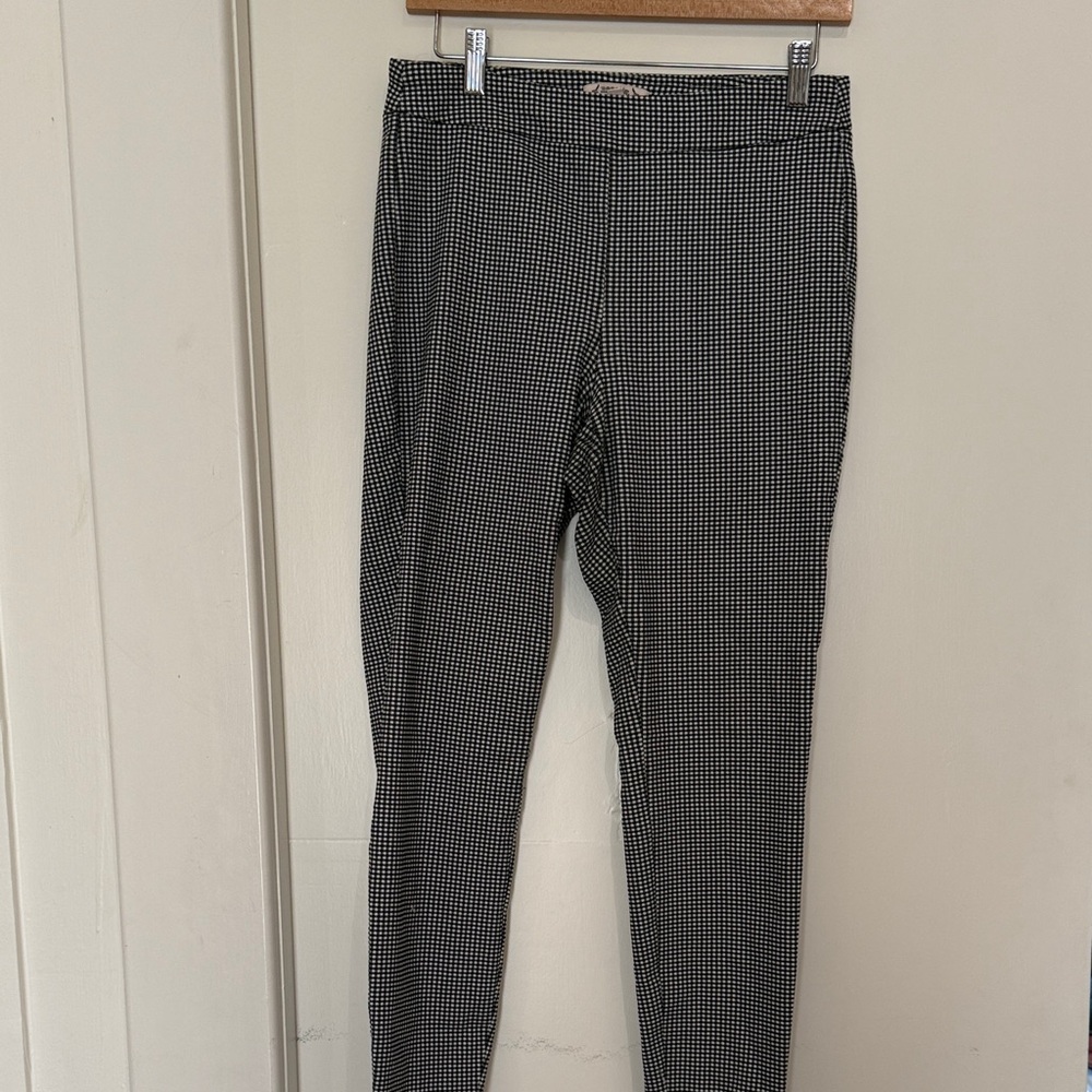 Nanette Lepore Black and White Checkered Pants